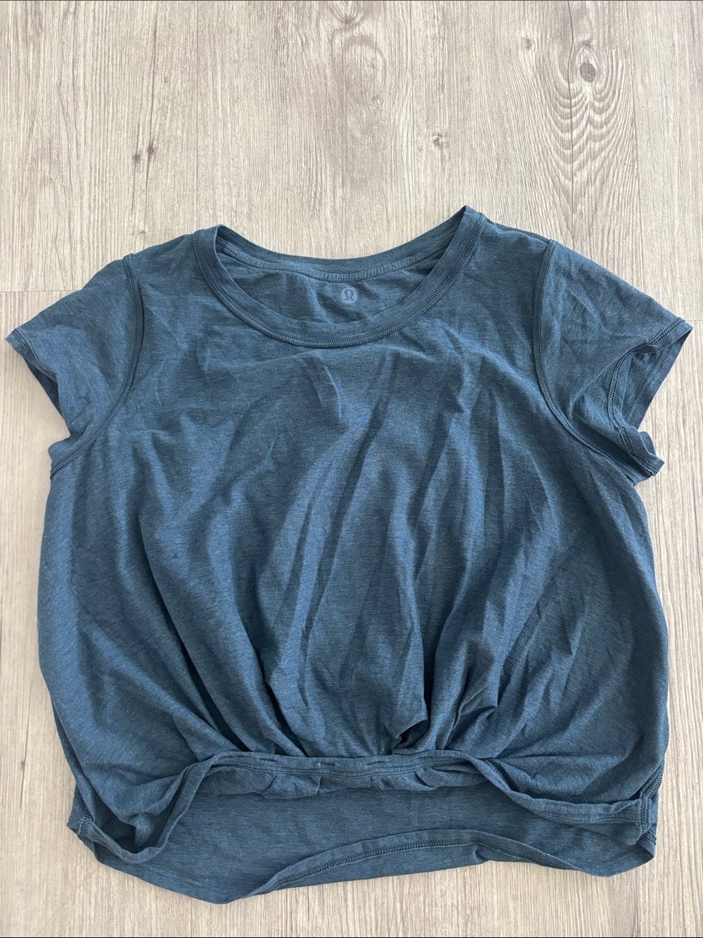 lululemon athletica Short Sleeve Knot Tee — Slate Blue